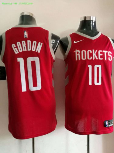 10 Eric Gordon Stitched Jersey Size S to 3 XL red