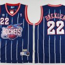 22 Clyde Drexler Stitched Jersey Size S to 3 XL blue