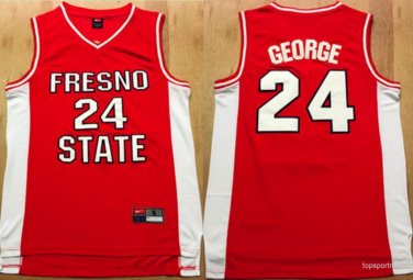 24 Paul George Stitched Jersey Size S to 3 XL red
