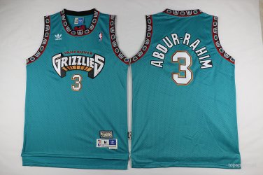 3 Shareef Abdur Rahim Stitched Jersey Size S to 3 XL green