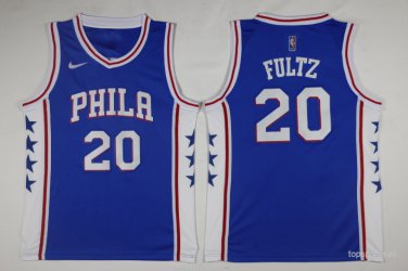 20 Markelle Fultz Stitched Jersey Size S to 3 XL blue