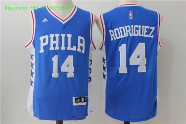 14 Sergio Rodriguez Stitched Jersey Size S to 3 XL blue