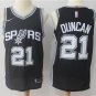 21 Tim Duncan Stitched Jersey Size S to 3 XL black