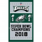 2018 Philadelphia Eagles Super Bowl Champions Flag 3x5 ft s1