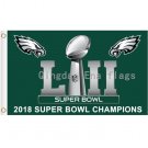 2018 Philadelphia Eagles Super Bowl Champions Flag 3x5 ft s2