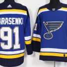 91 Vladimir Tarasenko Stitched Jersey Size S to 3 XL blue 2