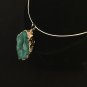 15.5" Neck ring with Natural Agate Pendant