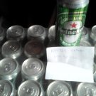 Heineken Lager. Available in cans and bottle (250ml, 330 ml & 500 ml) .