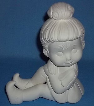 SITTING SWEET TOT PIXIE Ceramic Bisque