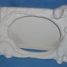 LARGE DINOSAURS PICTURE FRAME Ready-to-Paint Ceramic Bisque