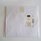 WHITE EMBOSSED HALLMARK GIFT WRAP 2 SHEETS WRAPPING PAPER FREE SHIPPING ~ Ceramic Treasures