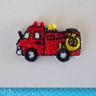 FIRE TRUCK ENGINE FIREFIGHTER Iron On Embroidered Patch Applique 1 in. x 1/2 in. ~ Ceramic Treasures