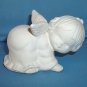 Little angel bending over 4 in. Ready to Paint Ceramic Bisque