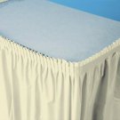 High Quality Premium Table Skirt 29" x 14 ft Ivory Pleated