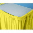 High Quality Premium Table Skirt 29" x 14 ft Mimosa Yellow Pleated