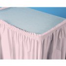 High Quality Premium Table Skirt 29" x 14 ft Classic Pink Pleated