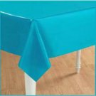 High Quality Premium Rectangular Plastic Tablecover 54" x 108" Bermuda Blue