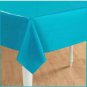 High Quality Premium Rectangular Plastic Tablecover 54" x 108" Bermuda Blue