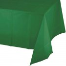 High Quality Premium Rectangular Plastic Tablecover 54" x 108" Emerald Green