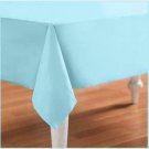 High Quality Premium Rectangular Plastic Tablecover 54" x 108" Pastel Blue