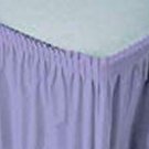 High Quality Premium Table Skirt 29" x 14 ft Lavender Pleated