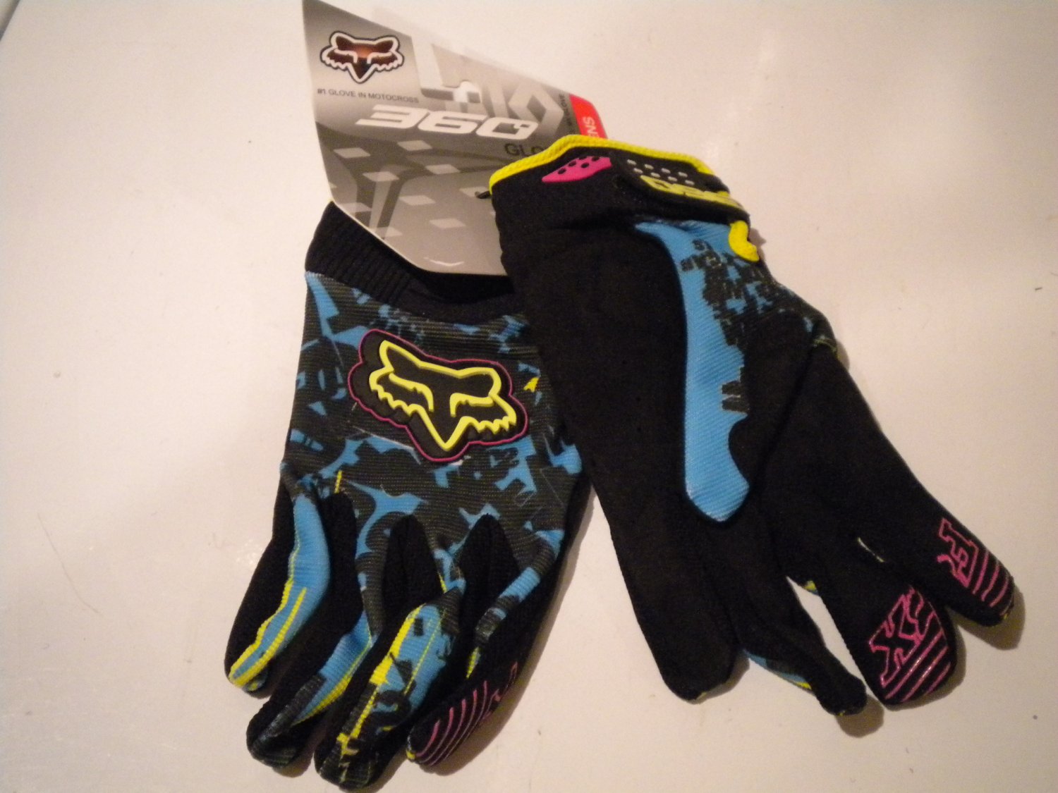 Fox 360 Gloves motocross cycling size LARGE motorcycle dirt bike