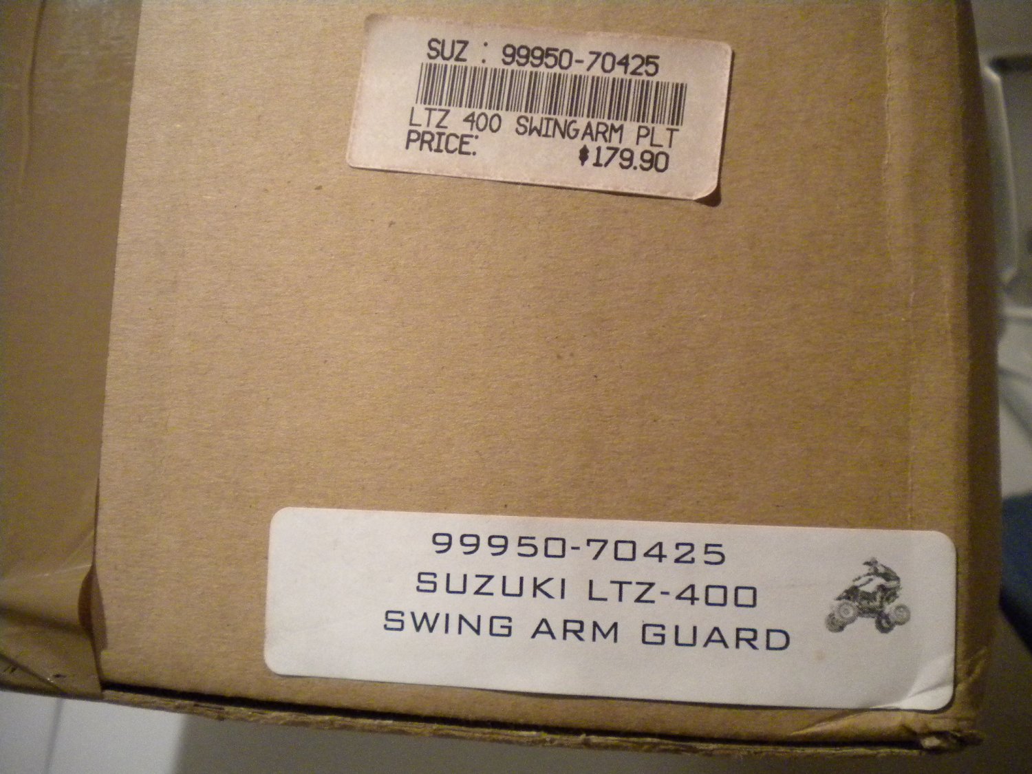 SUZUKI LTZ400 Quadsport OEM ACCESSORY SWINGARM SKID PLATE 99950-70425