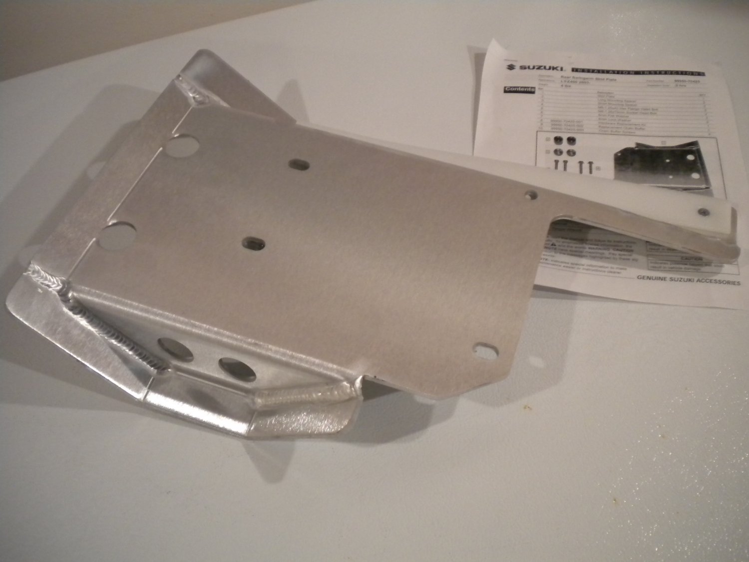 SUZUKI LTZ400 Quadsport OEM ACCESSORY SWINGARM SKID PLATE 9995070425