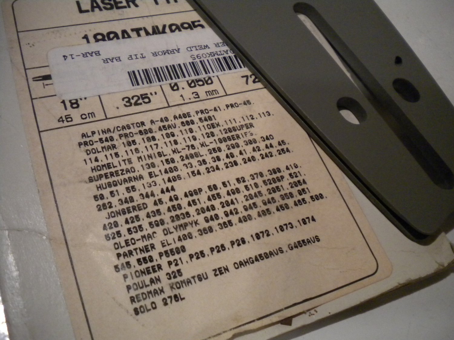 Oregon 18" Laser Tip Chainsaw Bar 180ATMK095 Dolmar Husqvarna Redmax