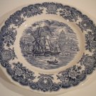 Historical Ports of England Stoneware Blue / white Dinner Plates