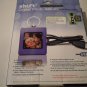NEW Shift 3 DIGITAL PHOTO KEYCHAIN Purple frame NIB album 60 pictures 8 Mb 1.5"