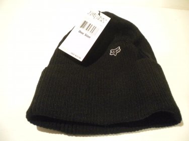 FOX BLACKENED BEANIE BLACK ONE SIZE P/N 58385-001-116 Hat Cap Winter