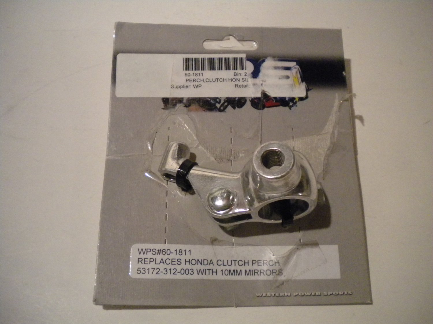 Honda Chrome Clutch Lever Perch With 10mm Mirror Mount – OEM Part #53172-310-010 2 thumbnail image