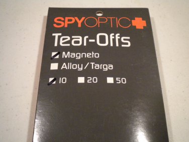 Spy Optic Magneto Tear-Off Systems CLEAR 10 pack Tear Off Offs