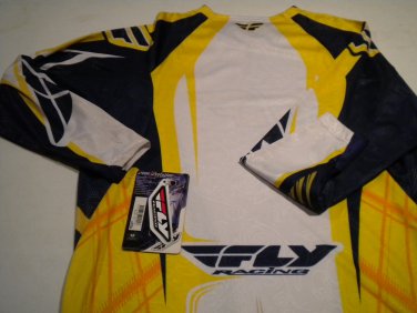 Fly Racing 208 Evolution Jersey Navy/Yellow Size Medium