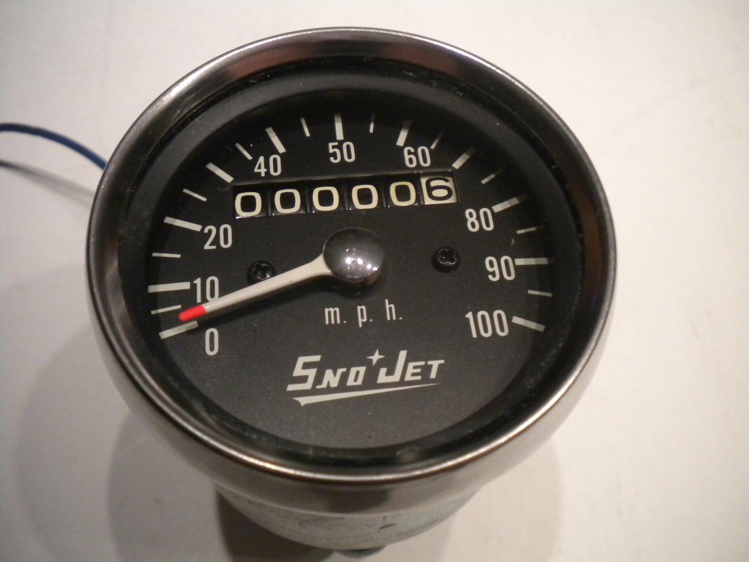 Vintage SnoJet Snowmobile Speedometer Snow Sled Speedo Snowjet