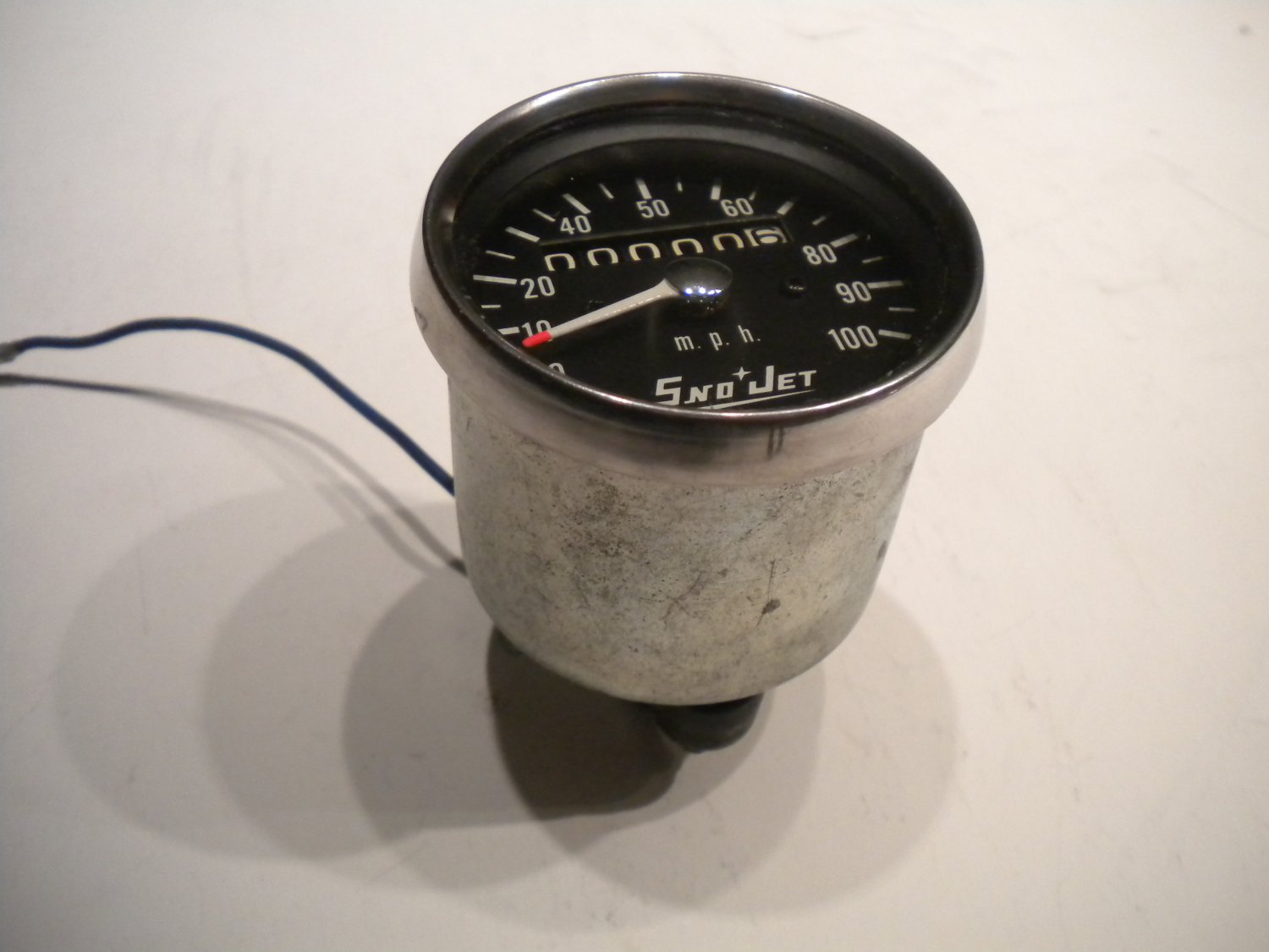 Vintage SnoJet Snowmobile Speedometer Snow Sled Speedo Snowjet