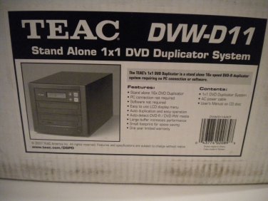 Teac DVW/D11A/KIT 1x1 Stand Alone 16x CD/DVD Duplicator DVD-ROM DVD-Writer 16x DVD-R 16x DVD+R