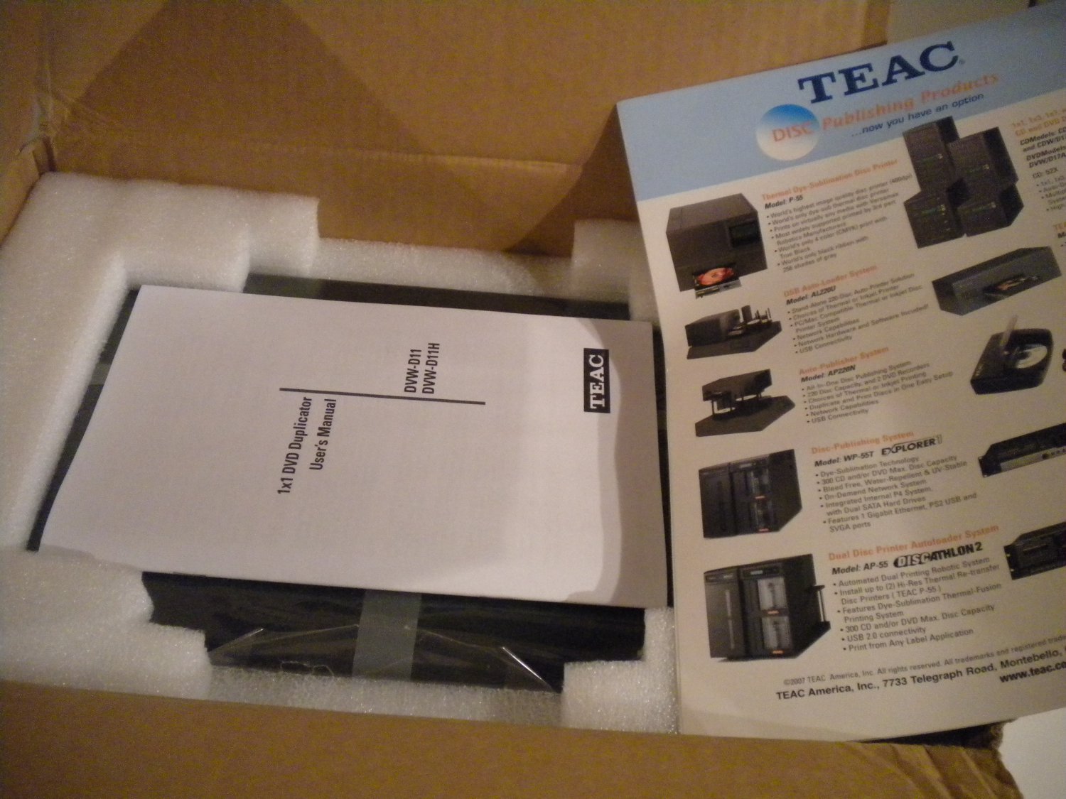 Teac DVW/D11A/KIT 1x1 Stand Alone 16x CD/DVD Duplicator DVDROM DVD