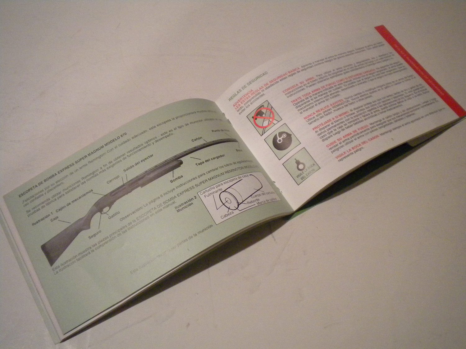 Old Style Remington 870 and 870 Super Mag Owners Manual