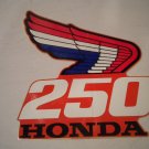 HONDA RETRO WING DECAL CR 250 #87126-KS7-700: Honda. Mark, right shroud