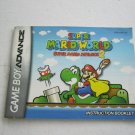 Super Mario World Advance 2 GBA  Instruction Book NO Game/Case - Manual Only