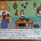 Exvoto ex-voto retablo with mother-in-law criticizes her daughter-in-law's theme