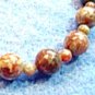 Natural Autumn Jasper Gemstone Bracelet, Autumn Bracelet, Fall Bead Jewelry