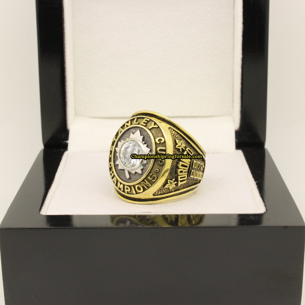 1967 Toronto Maple Leafs Stanley Cup Ice Hockey Championship Ring