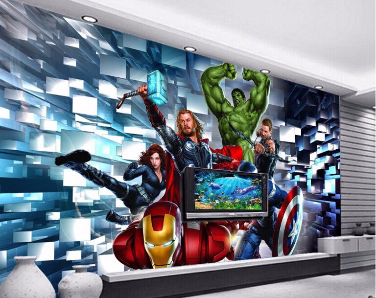 3D Wallpaper Captain America 11J Movie Photo Mural Wallpaper