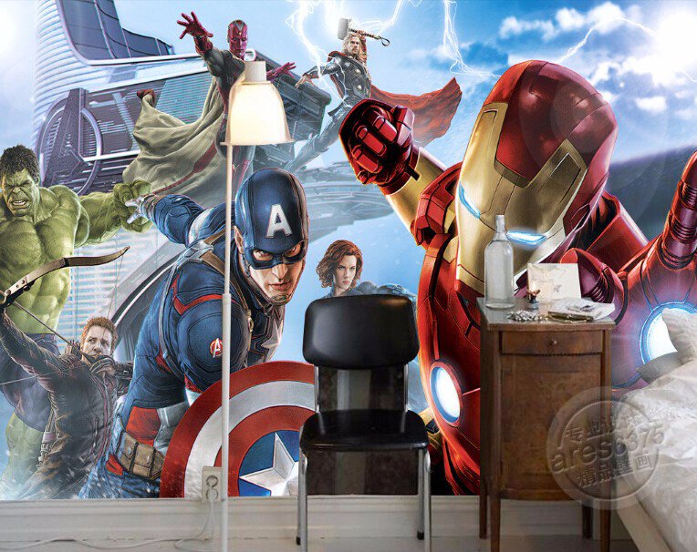 3D Wallpaper Captain America 11N Movie Photo Mural Wallpaper