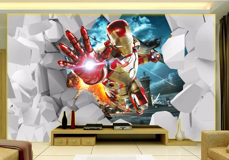 3D Wallpaper Captain America 11P Movie Photo Mural Wallpaper