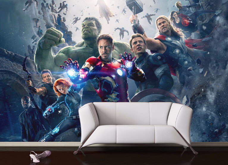 3D Wallpaper Captain America 11S Movie Photo Mural Wallpaper
