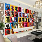 3D Wall Superhero Avengers Comics 14B Movie Photo Mural Wallpaper